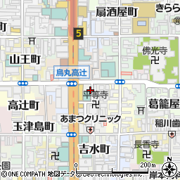 京都府京都市下京区因幡堂町660周辺の地図