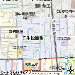 京都府京都市中京区壬生松原町47-8周辺の地図