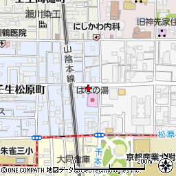 京都府京都市中京区壬生松原町13周辺の地図