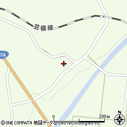 広島県庄原市東城町小奴可1198周辺の地図