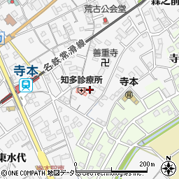 愛知県知多市八幡荒古前75周辺の地図