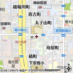 鍵修理の生活救急車　京都市下京区・受付センター周辺の地図