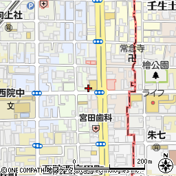 京都府京都市右京区西院平町6周辺の地図