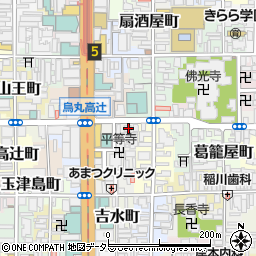京都府京都市下京区因幡堂町651周辺の地図