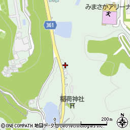 岡山県美作市中山1254周辺の地図