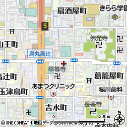 京都府京都市下京区因幡堂町650周辺の地図
