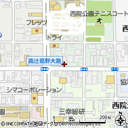 京都府京都市右京区西院安塚町83周辺の地図