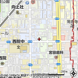 京都府京都市右京区西院西平町8周辺の地図
