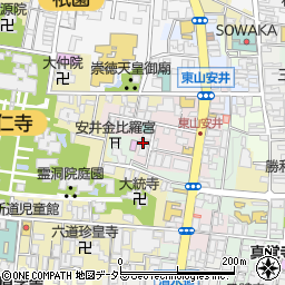 京都府京都市東山区毘沙門町周辺の地図