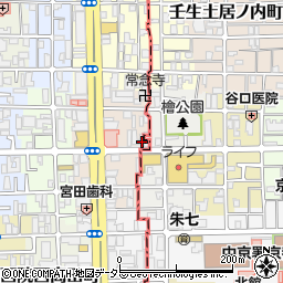 京都府京都市右京区西院平町28周辺の地図
