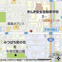 京都府京都市右京区西院西貝川町98周辺の地図