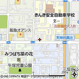 京都府京都市右京区西院西貝川町98周辺の地図