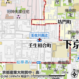 壬生川高辻周辺の地図