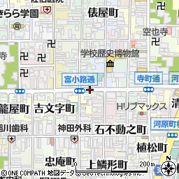 京都府京都市下京区雁金町周辺の地図