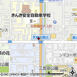 京都府京都市右京区西院西貝川町87周辺の地図