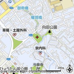 天皇原公園周辺の地図