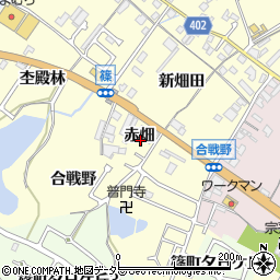京都府亀岡市篠町篠赤畑周辺の地図