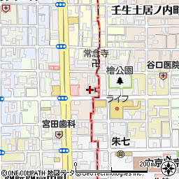 京都府京都市右京区西院平町27周辺の地図
