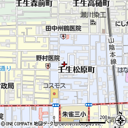 京都府京都市中京区壬生松原町49-10周辺の地図