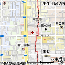 京都府京都市右京区西院平町26周辺の地図