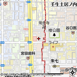 京都府京都市右京区西院平町26周辺の地図