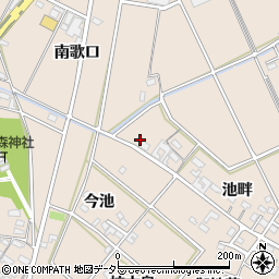 愛知県安城市里町池畔35-1周辺の地図