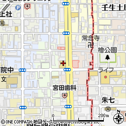 京都府京都市右京区西院平町6-1周辺の地図