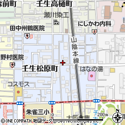 akippa壬生松原町1駐車場周辺の地図