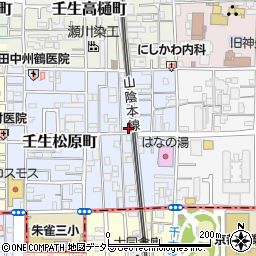 京都府京都市中京区壬生松原町6-1周辺の地図
