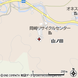 愛知県岡崎市真福寺町山ノ田60周辺の地図