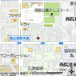 京都府京都市右京区西院安塚町80周辺の地図