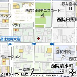 京都府京都市右京区西院安塚町102周辺の地図