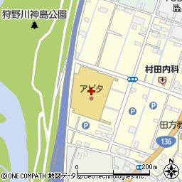 株式会社北小路生花　アピタ大仁店周辺の地図