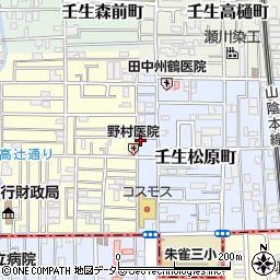 京都府京都市中京区壬生松原町63-8周辺の地図