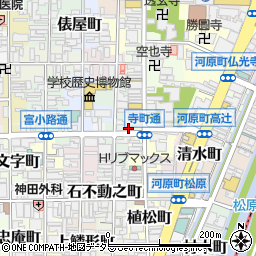 京都府京都市下京区茶磨屋町周辺の地図