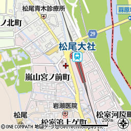 京都銀行松尾支店周辺の地図