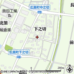 愛知県豊田市広美町下之切周辺の地図