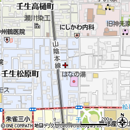 京都府京都市中京区壬生松原町6-55周辺の地図