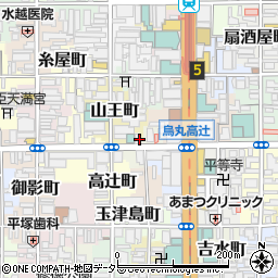 京都府京都市下京区骨屋町周辺の地図