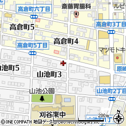 愛知県刈谷市山池町3丁目106周辺の地図