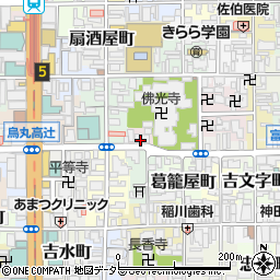 京都府京都市下京区三軒町周辺の地図