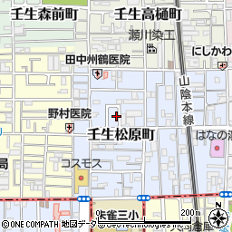 京都府京都市中京区壬生松原町51-43周辺の地図