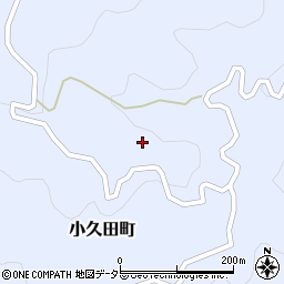 愛知県岡崎市小久田町（姥ケ懐）周辺の地図