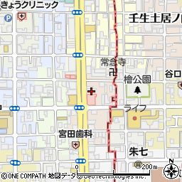 京都府京都市右京区西院平町20周辺の地図