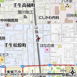 京都府京都市中京区壬生松原町6-41周辺の地図