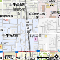 京都府京都市中京区壬生松原町6-26周辺の地図