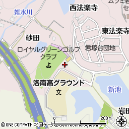 京都府亀岡市下矢田町茶臼山周辺の地図