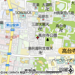 株式会社てっさい堂　高台寺店周辺の地図