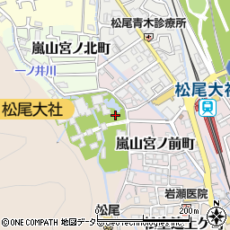 京都府京都市西京区嵐山宮町3-1周辺の地図