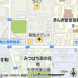 阪急オアシスかどの店周辺の地図